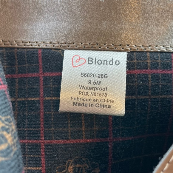 Blondo Waterproof Distressed Dual Side Zipper Genuine Leather Heeled Booties Tan - Picture 12 of 16